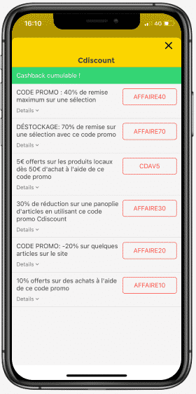 Codes Promo